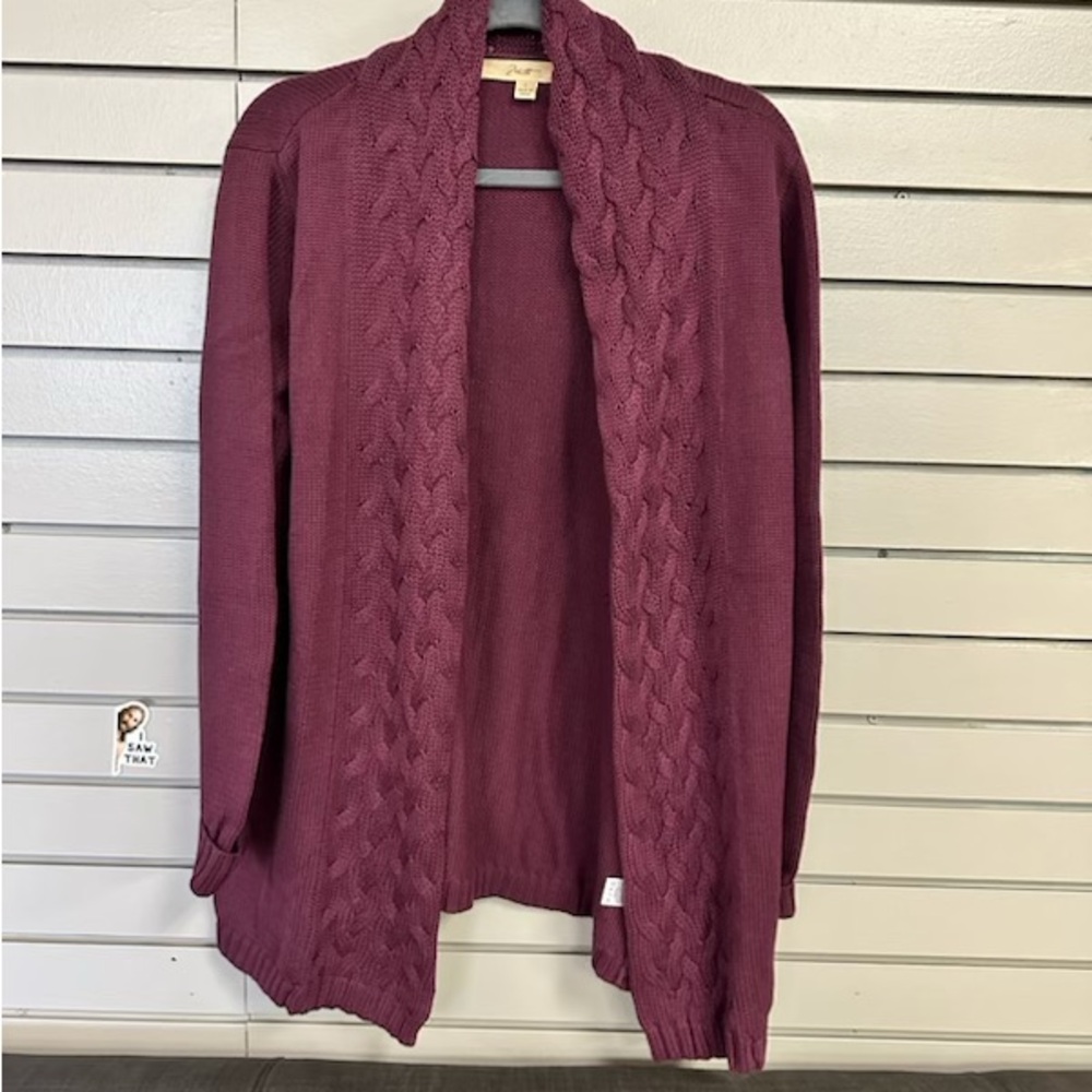 Motto Women’s Maroon Cardigan Knit Sweater. Size L. Never Worn.